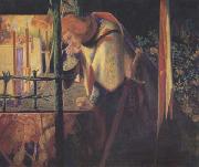 Dante Gabriel Rossetti Sir Galahad at the Ruined Chapel (mk28) Sweden oil painting artist